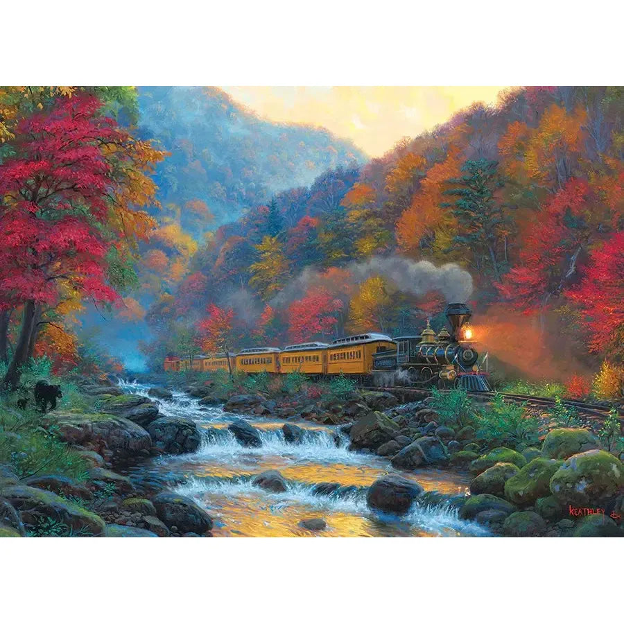 Smoky Train 1000 Piece Jigsaw Puzzle Cobble Hill