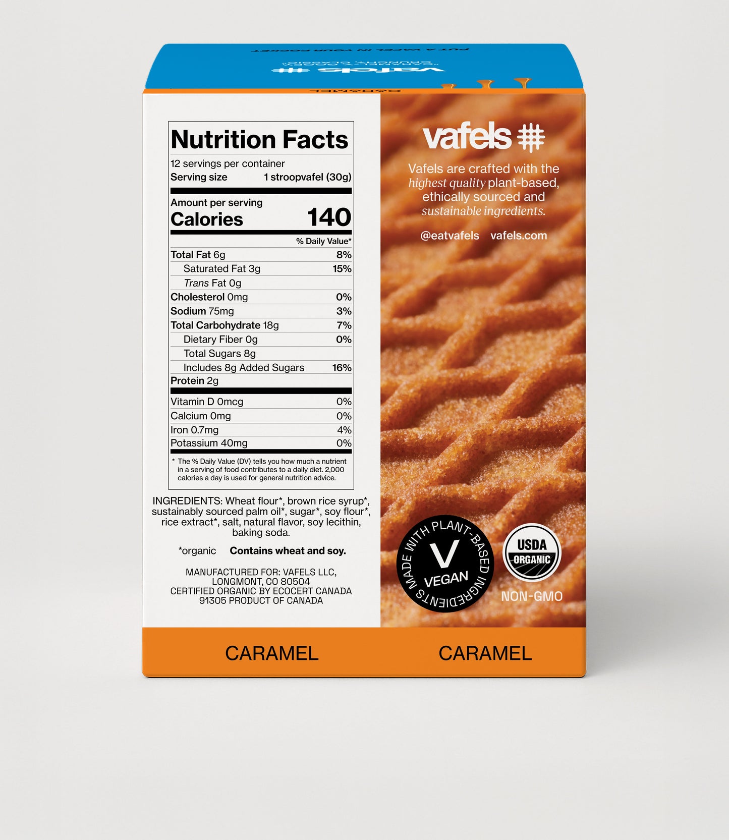 Caramel Stroopvafels - Box of 12 - New Blue Packaging!!