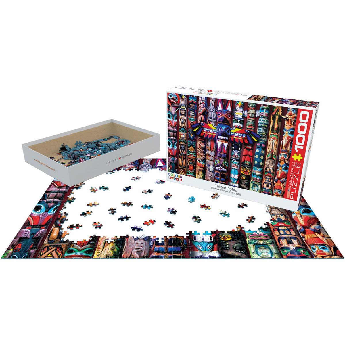 Totem Poles 1000 Piece Jigsaw Puzzle Eurographics