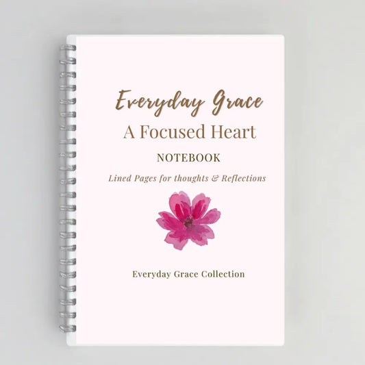 A Focused Heart – Christian Inspirational Notebook for Women | Luxury Faith Based Writing Journal for Prayer Reflection