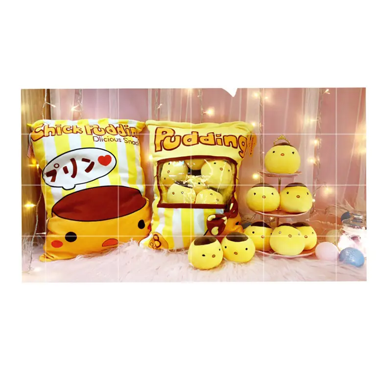 A Large Bag Of Snacks And Pillow Plush Toys A Large Bag Of Snacks And Pillow Plush T