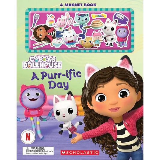 A Purr-ific Day (Gabby’s Dollhouse Magnet Book) by Scholastic - Children’s Book