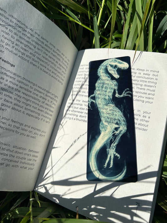 T-Rex Bookmark - Handcrafted Dinosaur Bookmark, Unique T-Rex Gift for Dino Lovers, Fun Book Marker, Jurassic, Perfect for Kids & Adults