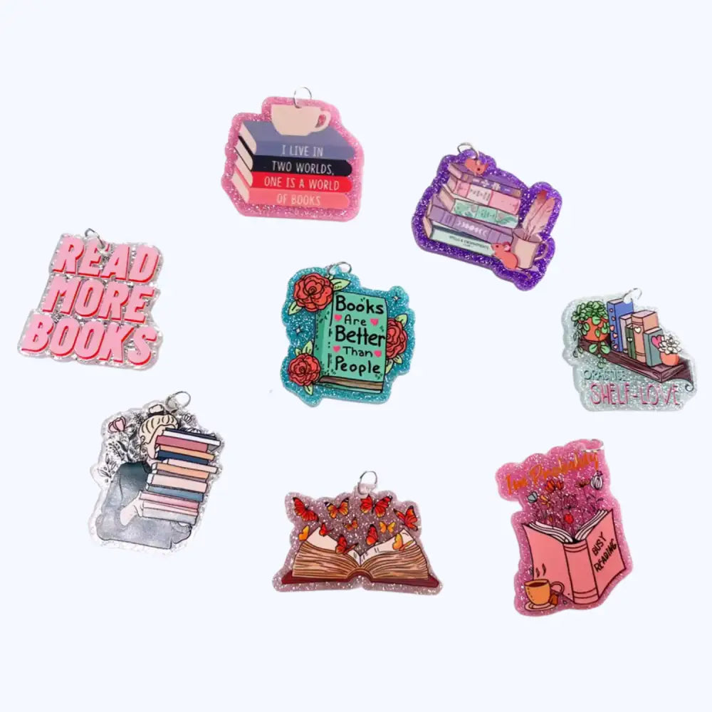 Acrylic Book–USB-C Dust Plug Charm for Kindle Phones and Tablets - Accessories