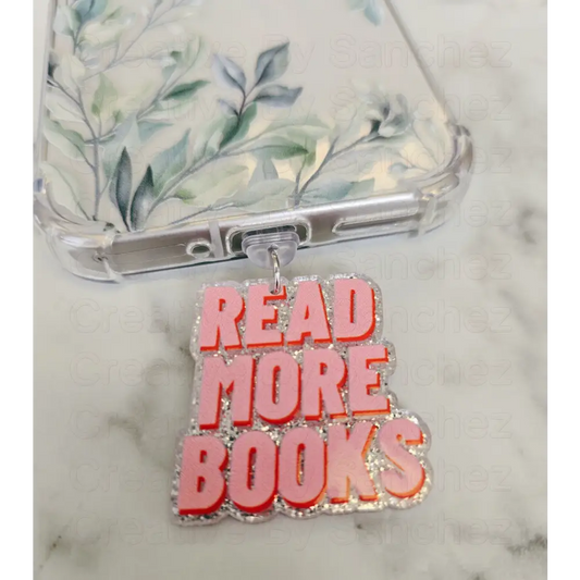 Acrylic Book–USB-C Dust Plug Charm for Kindle Phones and Tablets - Accessories