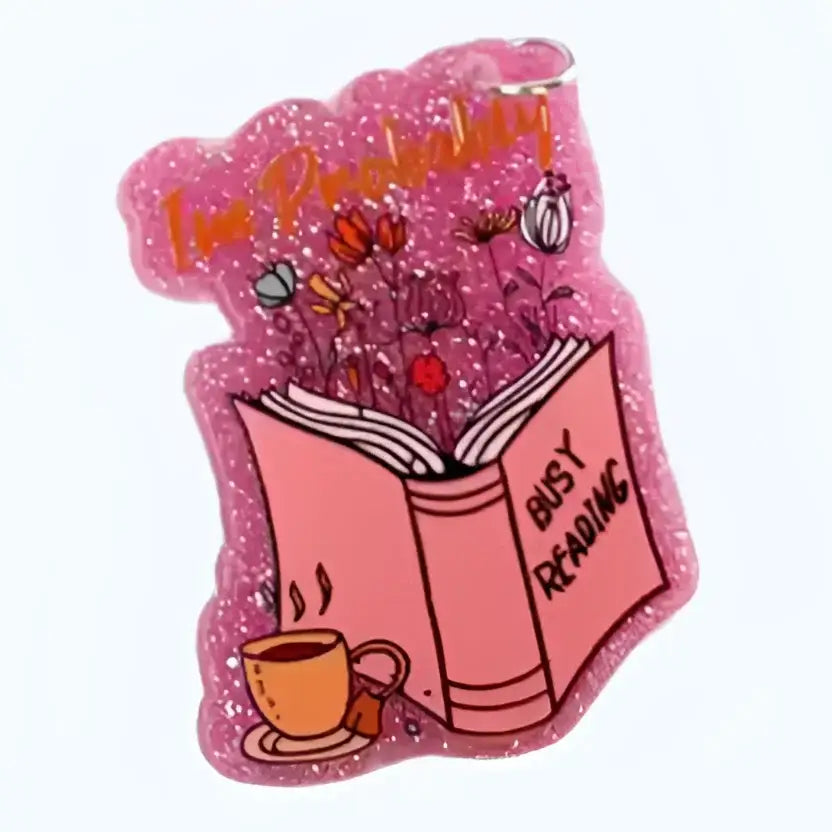 Acrylic Book–USB-C Dust Plug Charm for Kindle Phones and Tablets - Busy Book - Accessories