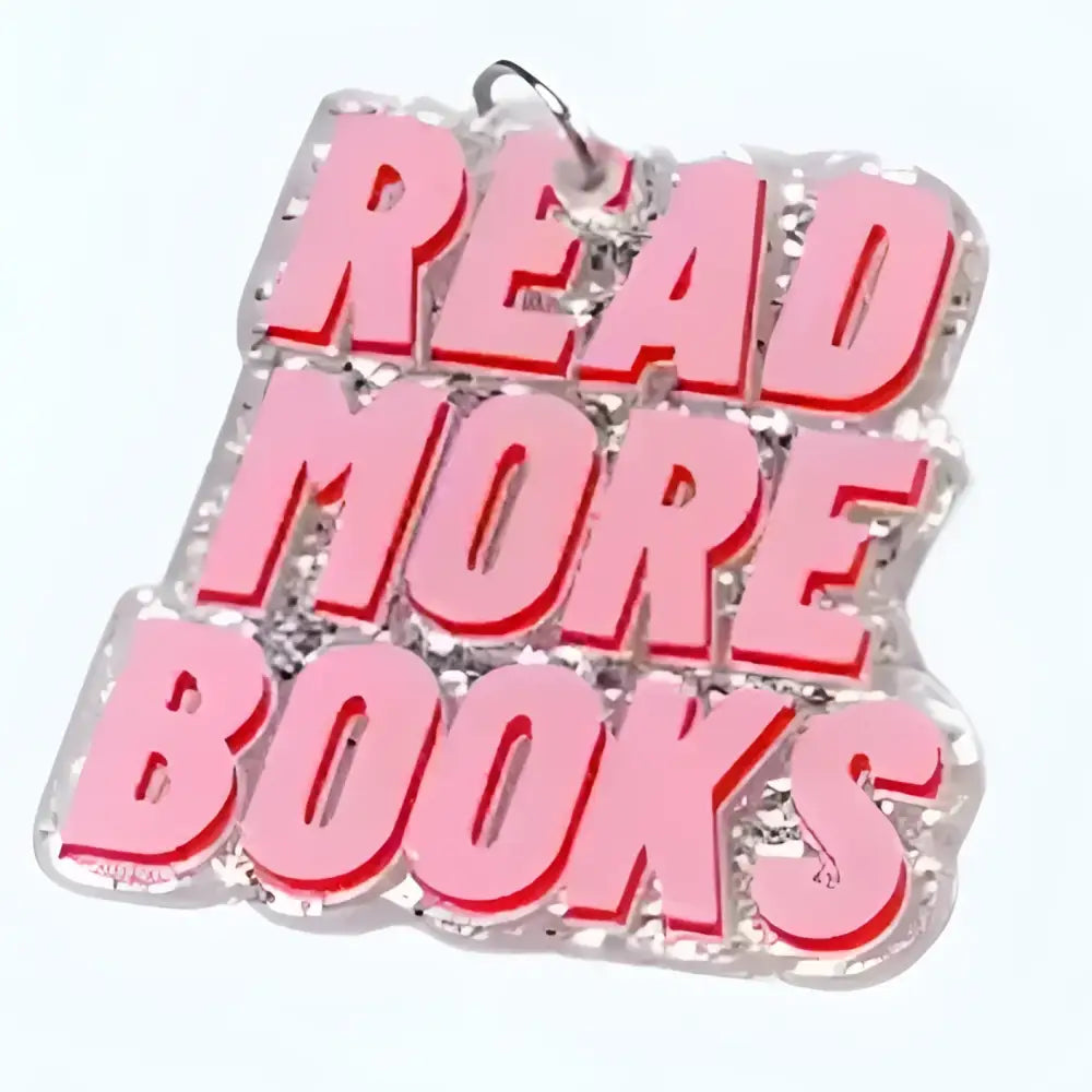 Acrylic Book–USB-C Dust Plug Charm for Kindle Phones and Tablets - Read More Books - Accessories