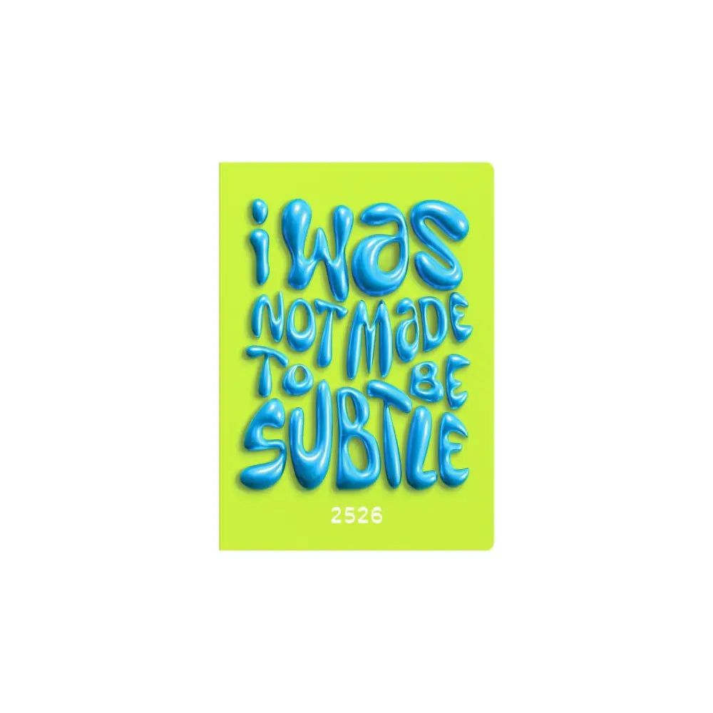 Affirmation - A5 Week-to-View Mid/Academic Year Diary Planner 2025-2026 - Green - Fashion Diaries