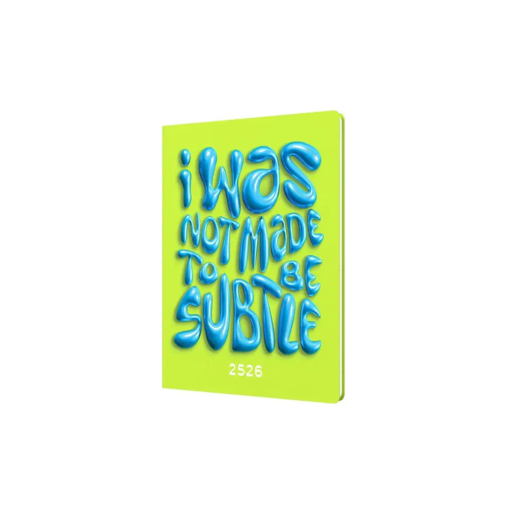 Affirmation - A5 Week-to-View Mid/Academic Year Diary Planner 2025-2026 - Green - Fashion Diaries
