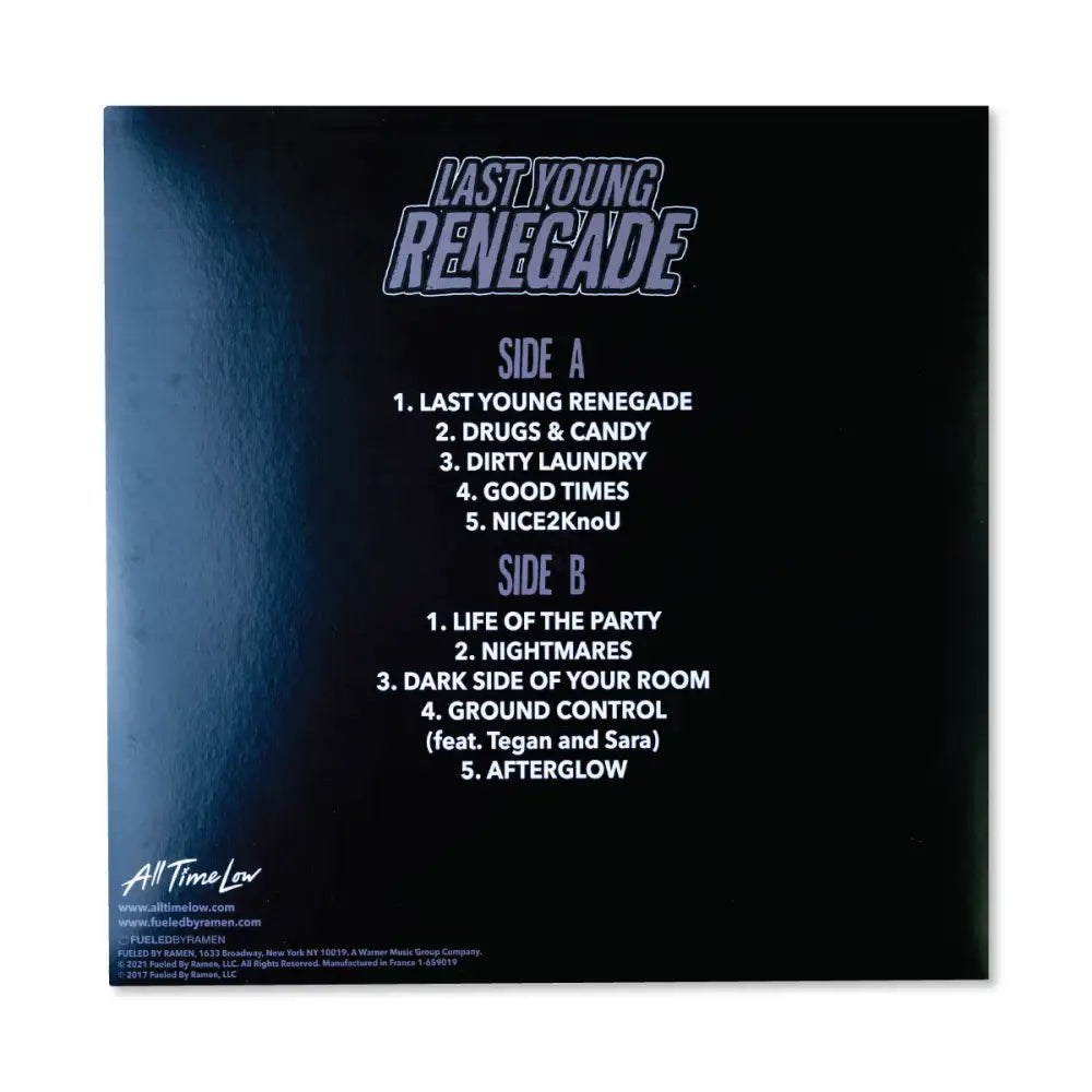All Time Low - Last Young Renegade Limited Edition Vinyl LP - Vinyl