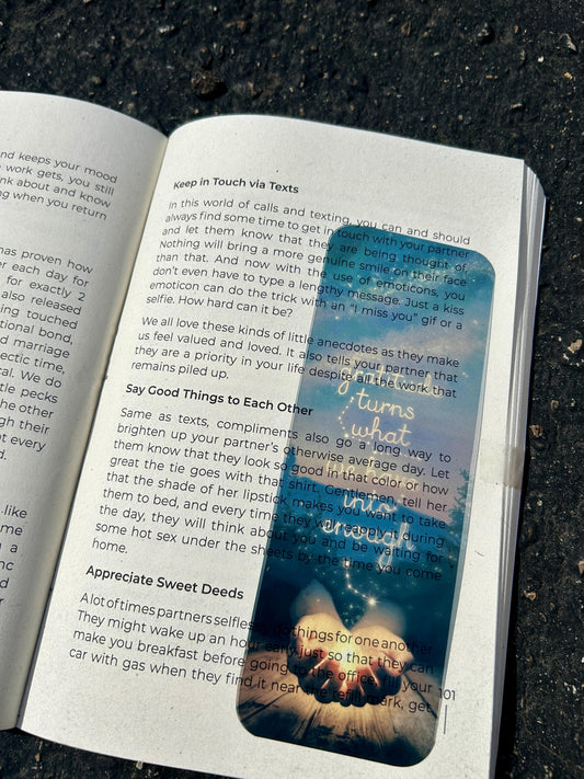 Gratitude Turns What We Have Into Enough Bookmark – Inspirational Quote, Thankfulness Gift, Mindfulness & Positivity