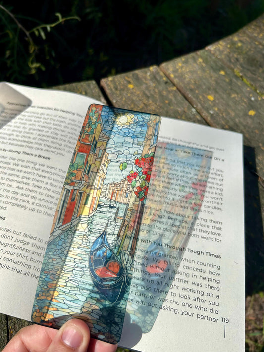 Venice Italy Bookmark – Romantic Canal Scene, Travel Keepsake, Italian Aesthetic, Book Lover Gift, European Landmark, Venice canals
