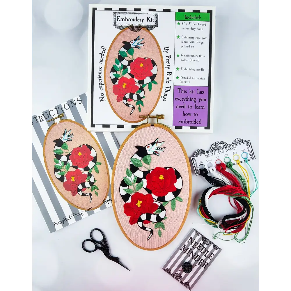 Beetlejuice Sandworm Embroidery Kit Kits