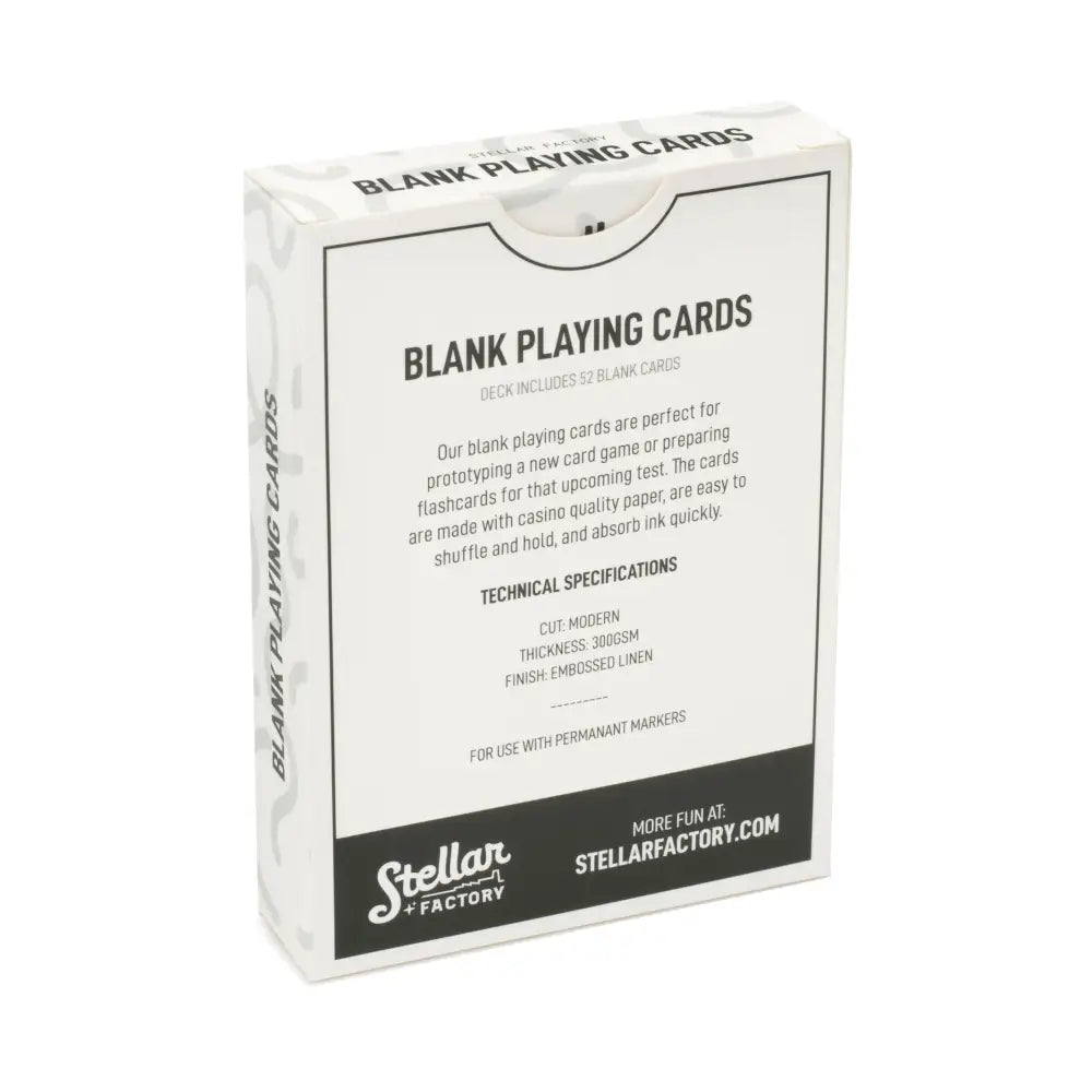 Blank Playing Cards Misc.