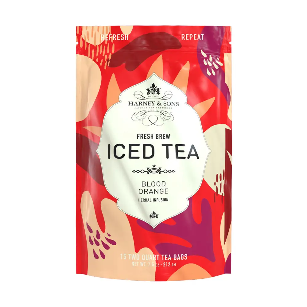 Blood Orange Fresh Brew Iced Tea Iced Tea Pouches / Bag of 15 Pouches Iced Tea
