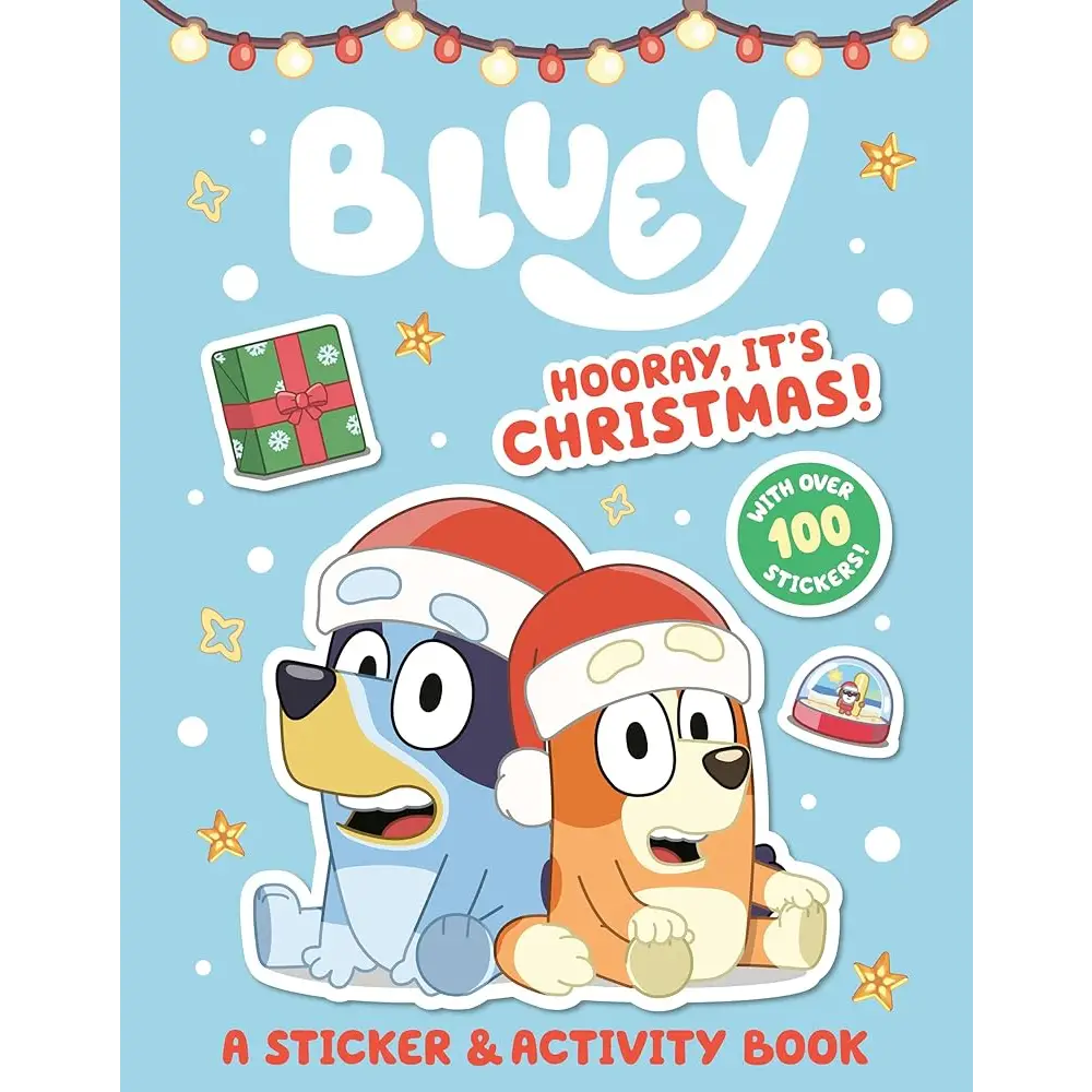 Bluey: Hooray It’s Christmas!: A Sticker & Activity Book by Penguin Young Readers Licenses - Children’s Picture Book