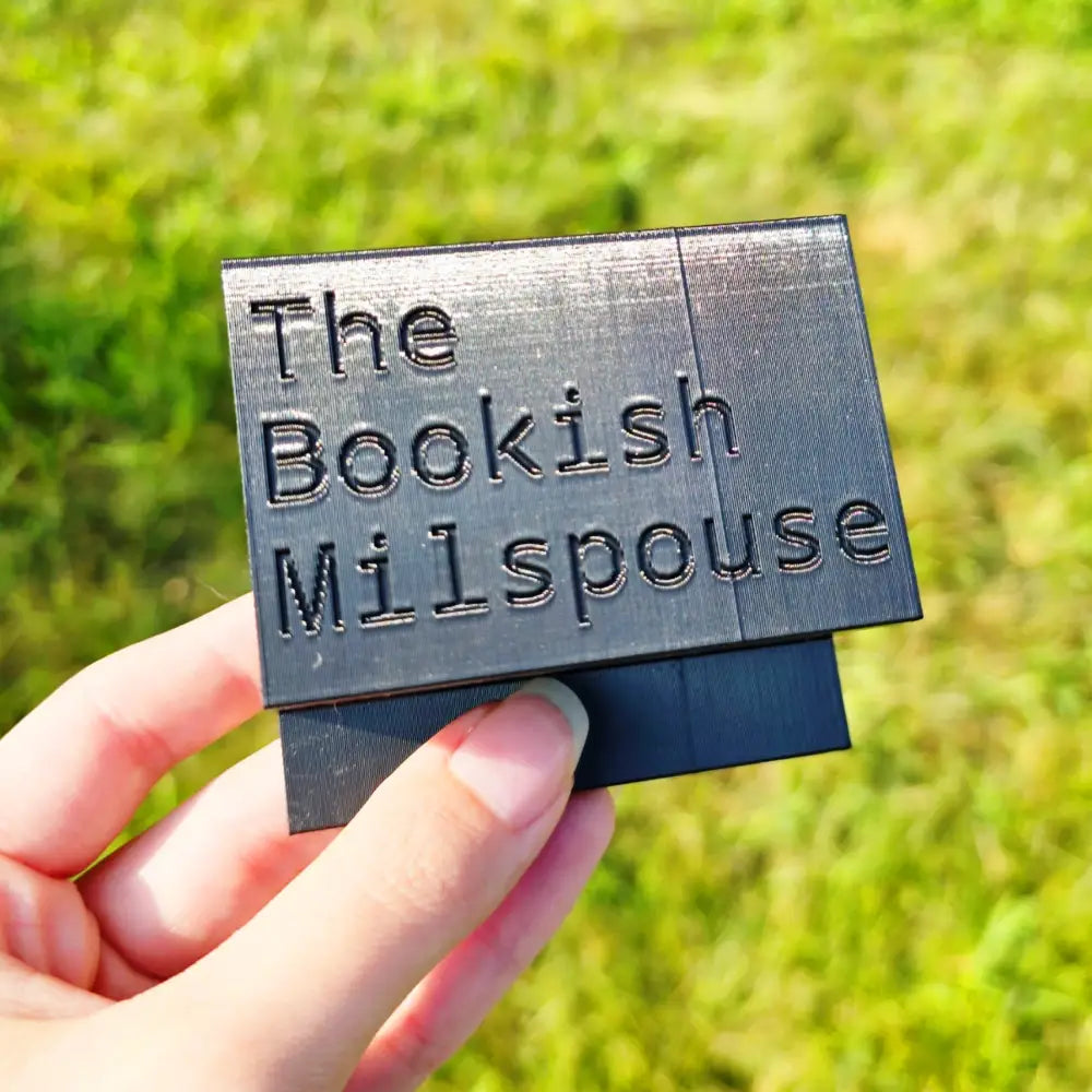 Book Aligner Pro 4-in-1 Bookshelf Tool (The Bookish Milspouse and Regular Versions) - The Bookish Milspouse / Black