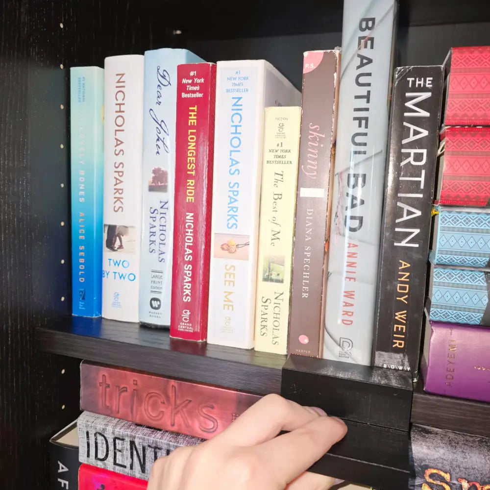 Book Aligner Pro 4-in-1 Bookshelf Tool (The Bookish Milspouse and Regular Versions) - book accessory