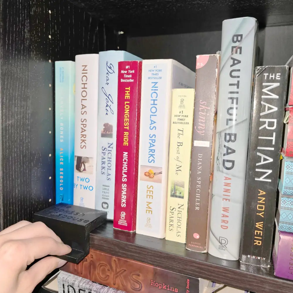 Book Aligner Pro 4-in-1 Bookshelf Tool (The Bookish Milspouse and Regular Versions) - book accessory