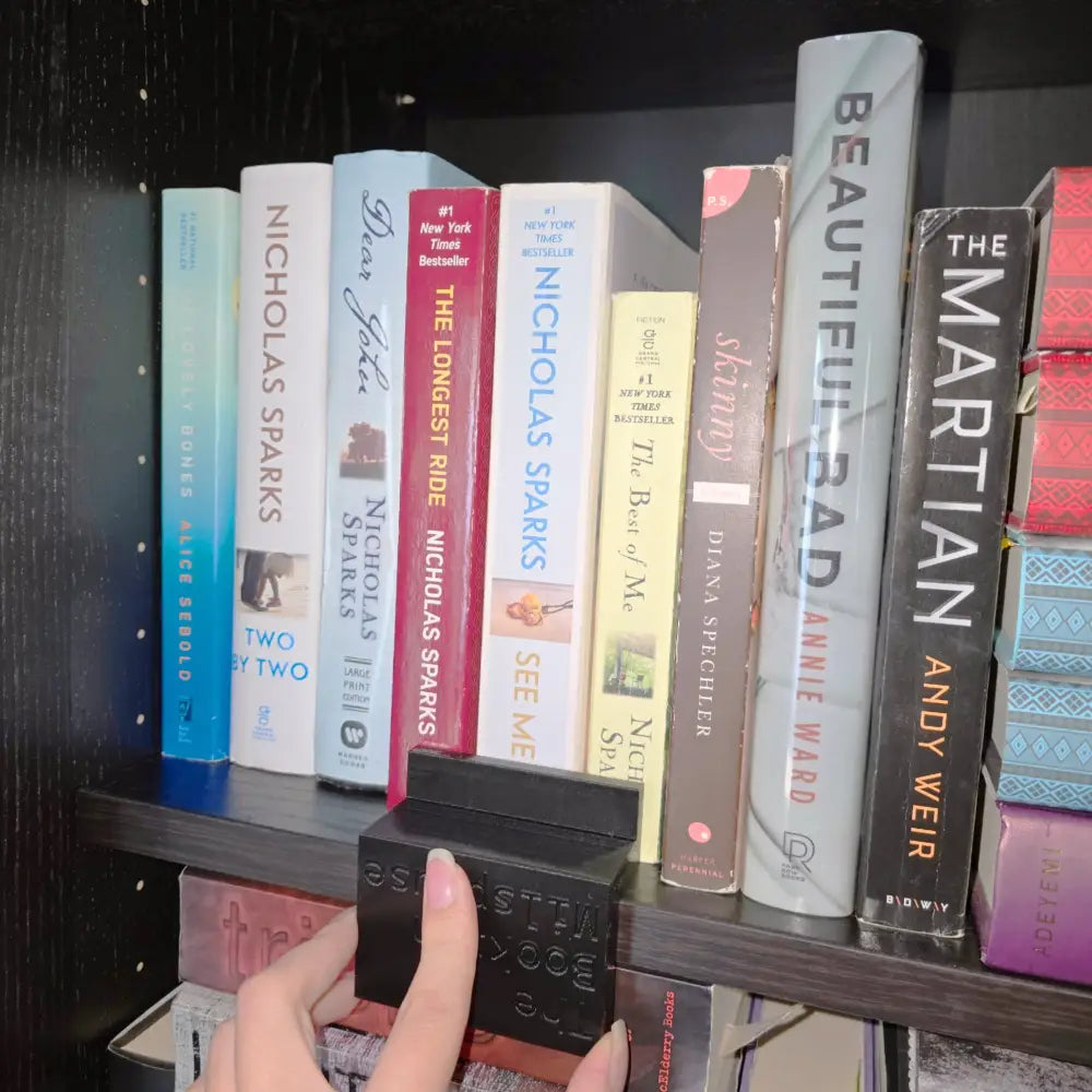 Book Aligner Pro 4-in-1 Bookshelf Tool (The Bookish Milspouse and Regular Versions) - book accessory