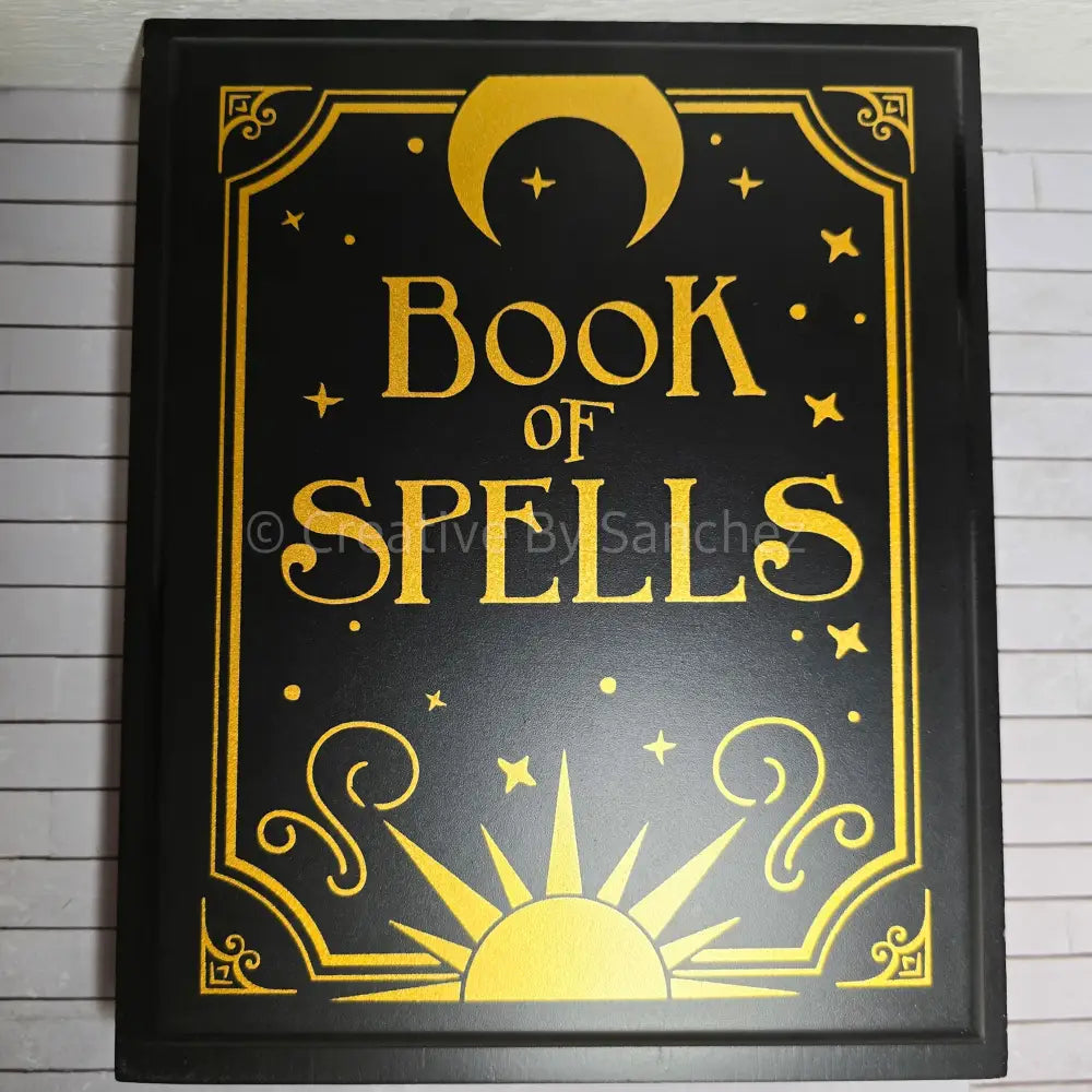 ’Book of Spells’ Wooden Decor Fake Book - Home Decor