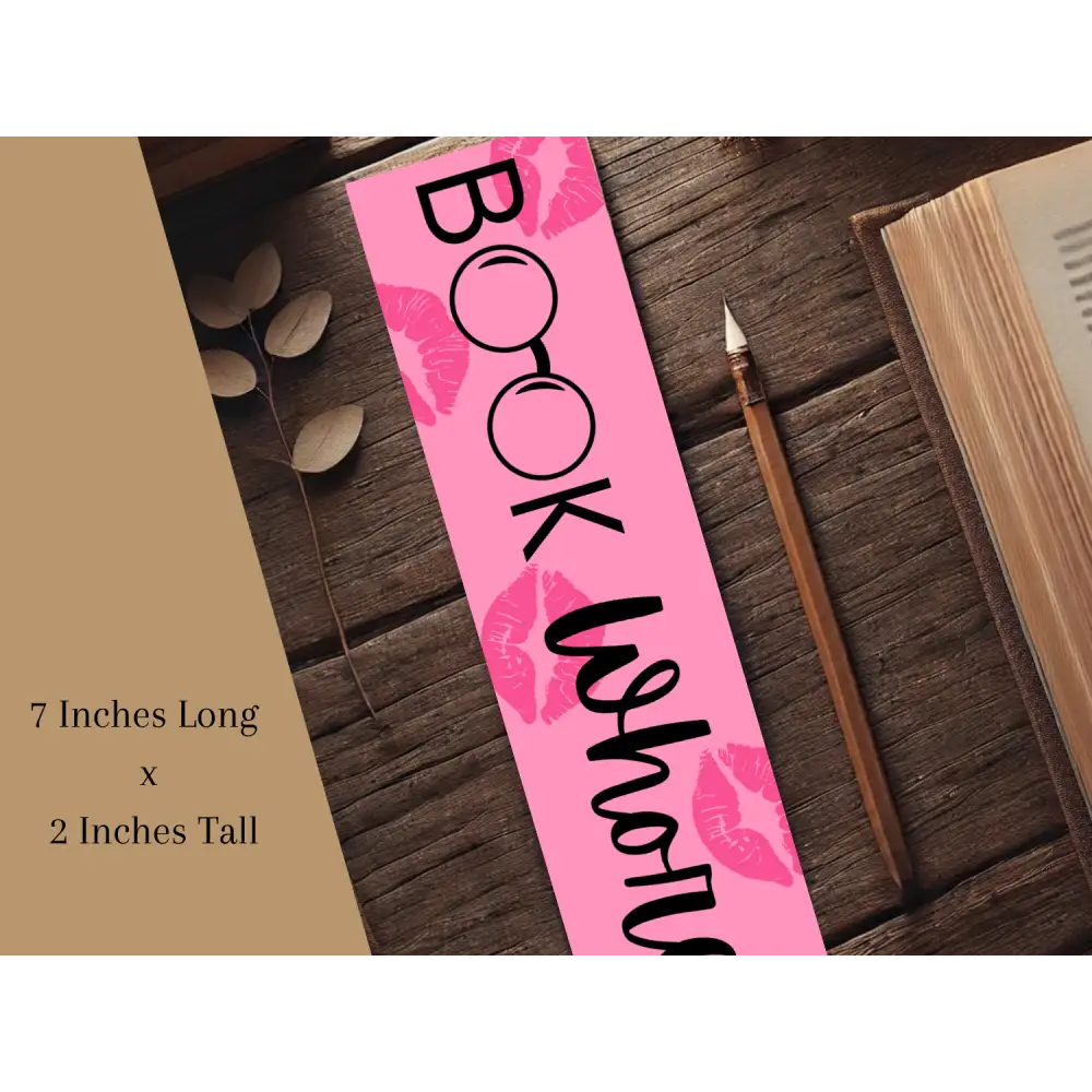 Book Whore Bookmark | Laminated Bookmark | Funny Bookish Gift | Sassy Page Marker | Aesthetic Reading Accessory