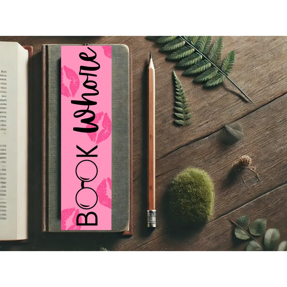 Book Whore Bookmark | Laminated Bookmark | Funny Bookish Gift | Sassy Page Marker | Aesthetic Reading Accessory