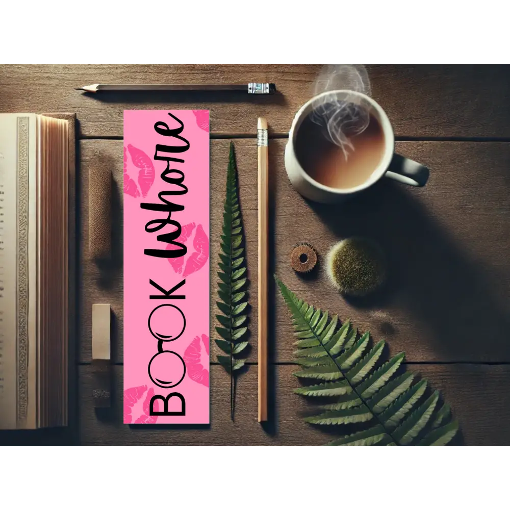 Book Whore Bookmark | Laminated Bookmark | Funny Bookish Gift | Sassy Page Marker | Aesthetic Reading Accessory