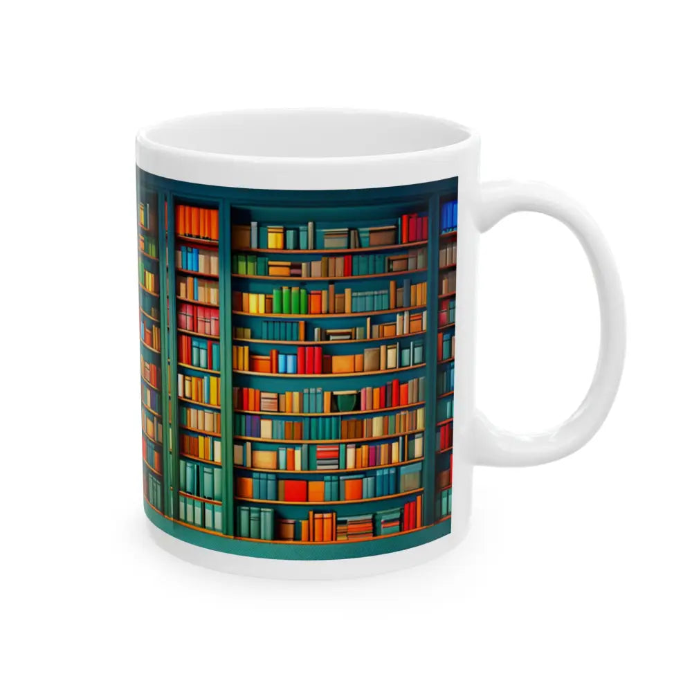 Bookshelf Ceramic Mug (11oz 15oz) - Mug