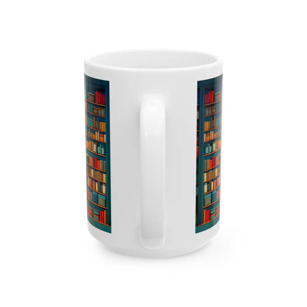 Bookshelf Ceramic Mug (11oz 15oz) - Mug