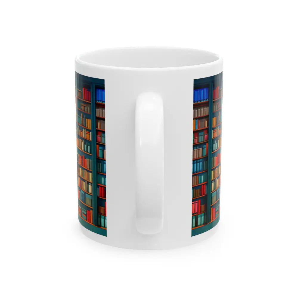 Bookshelf Ceramic Mug (11oz 15oz) - Mug