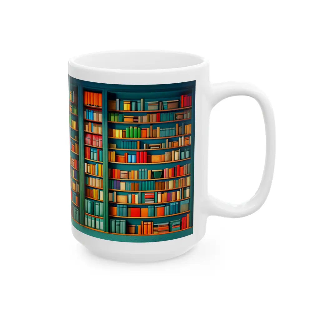 Bookshelf Ceramic Mug (11oz 15oz) - Mug