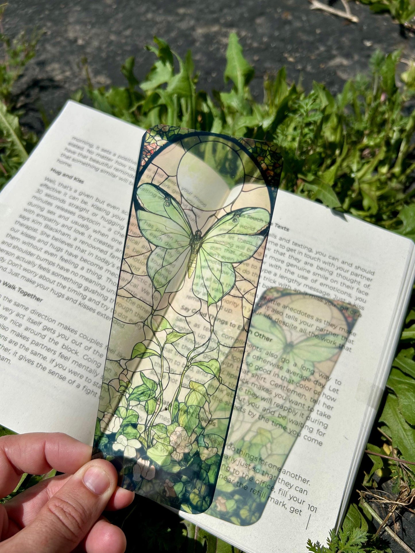 Lunar Moth Bookmark – Enchanted Moth Art, Mystical Nature Gift, Celestial Book Accessory, Moth Gift