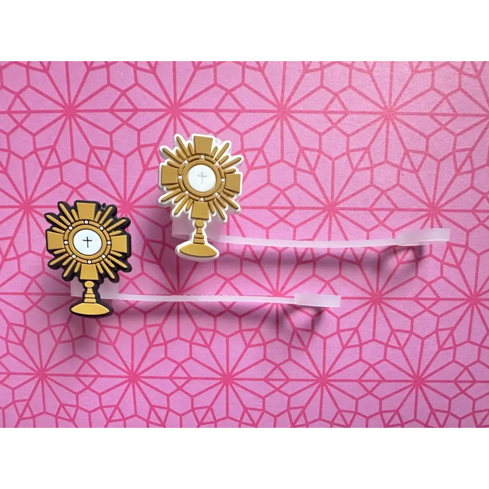 Catholic Straw Toppers: Adoration (a 2 pack!)