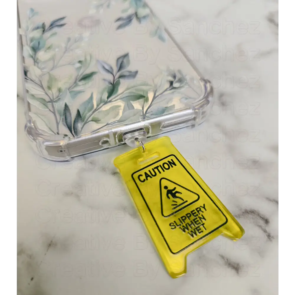 Caution Slippery When Wet–USB-C Dust Plug Charm for Kindle Phones and Tablets (Copy) - Accessories