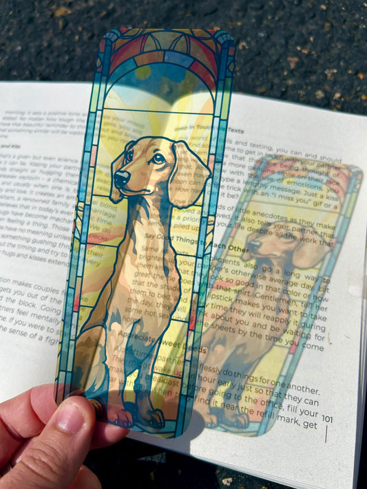 Saint Dachshund Dog Bookmark – Adorable Saintly Pooch, Perfect Gift for Dachshund Lovers & Dog Enthusiasts