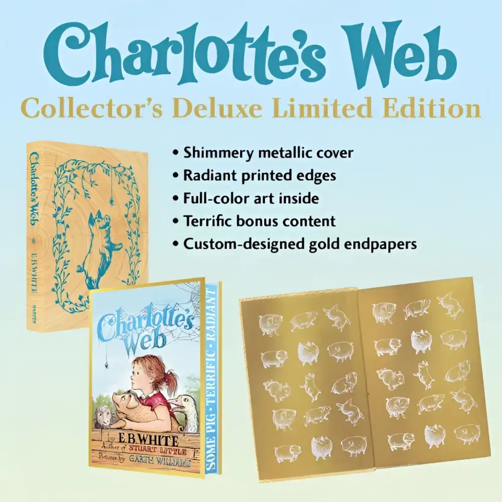 Charlotte’s Web Collector’s Deluxe Limited Edition by E. B White Garth Williams Rosemary Wells - Children’s Book