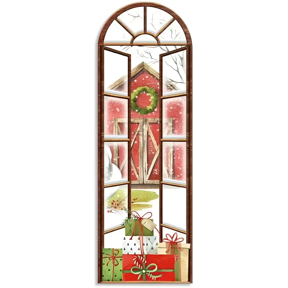 Christmas-Themed Bookmark – Single Bookmark - Barn - Bookmark