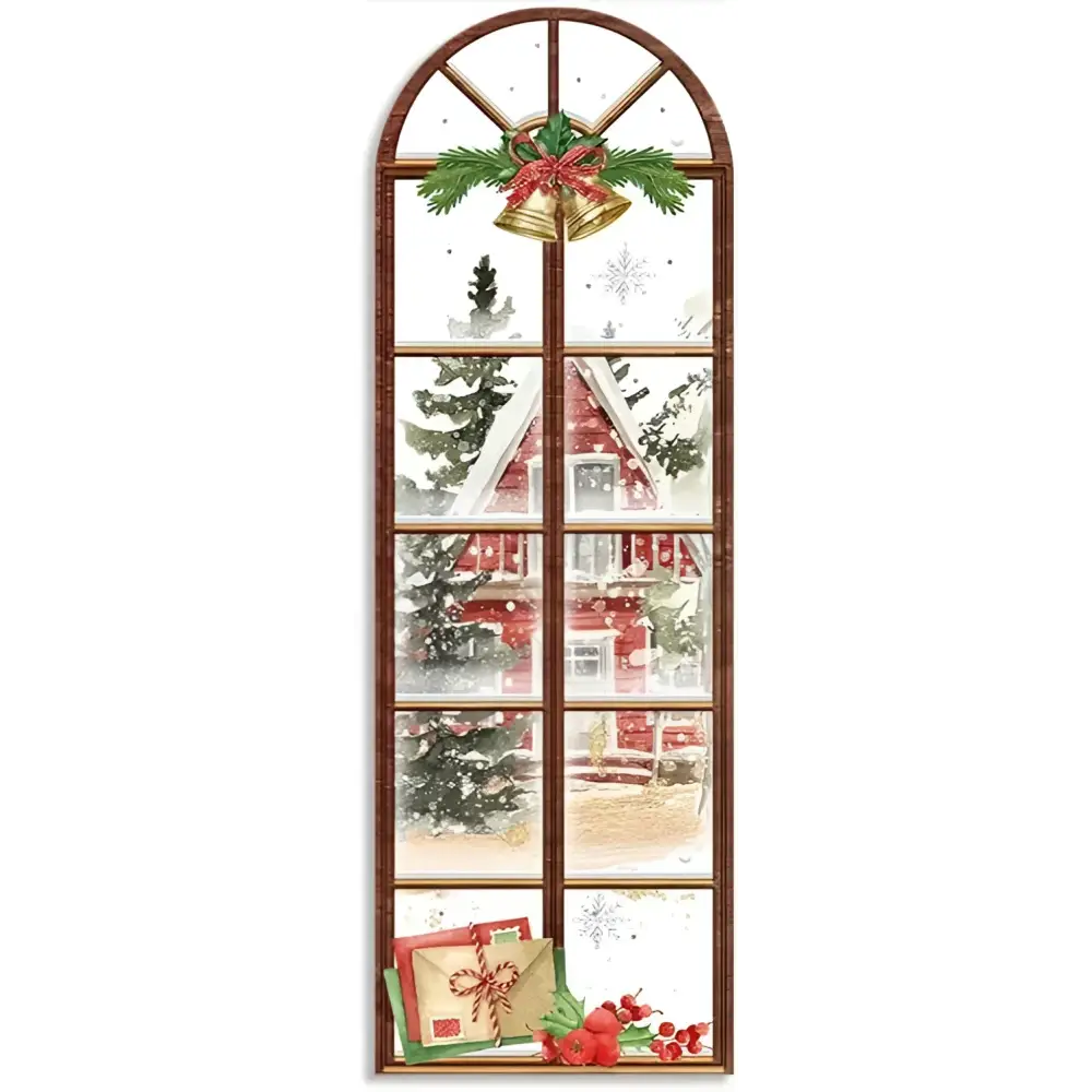 Christmas-Themed Bookmark – Single Bookmark - House - Bookmark