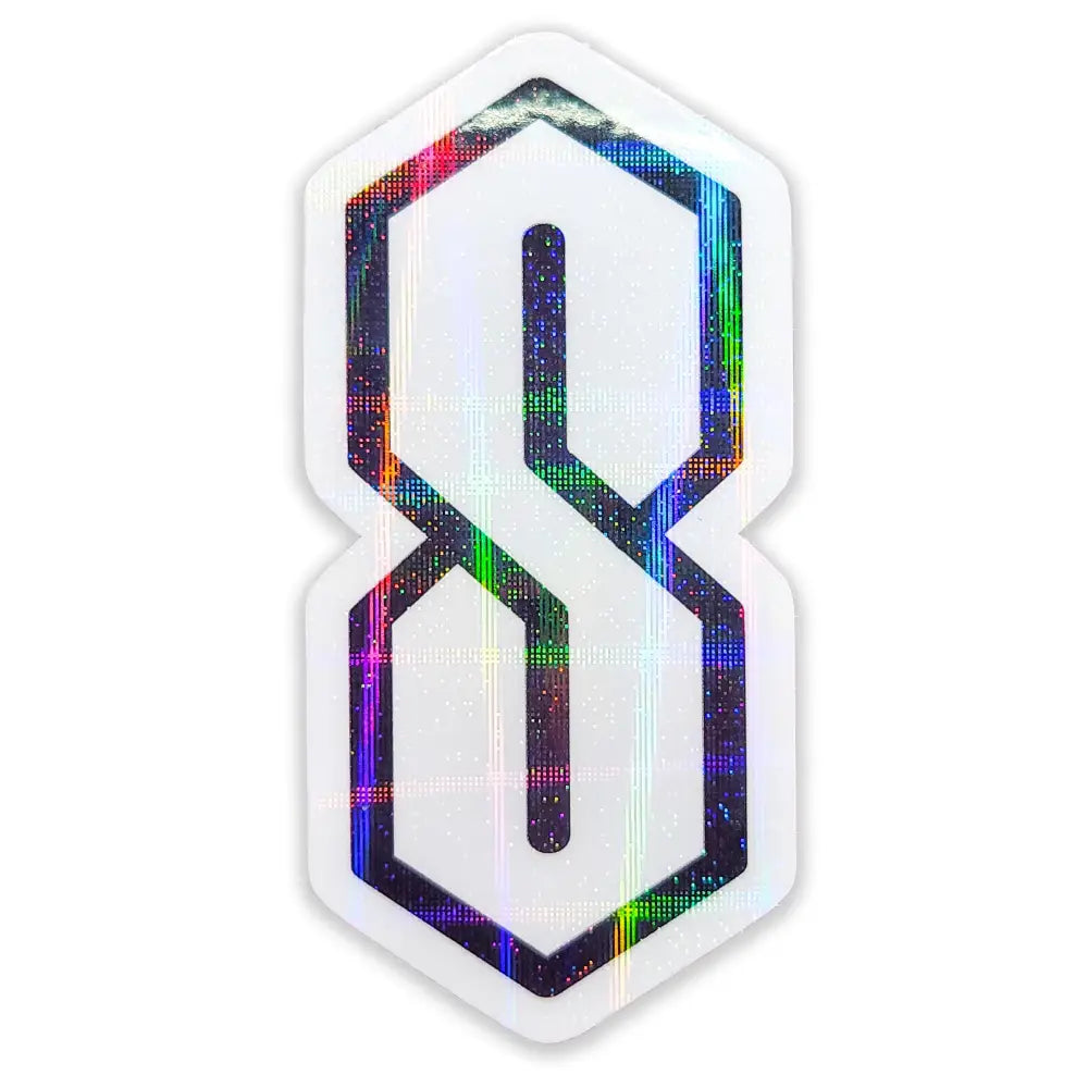 ’Cool S’ Holographic Vinyl Sticker Stickers