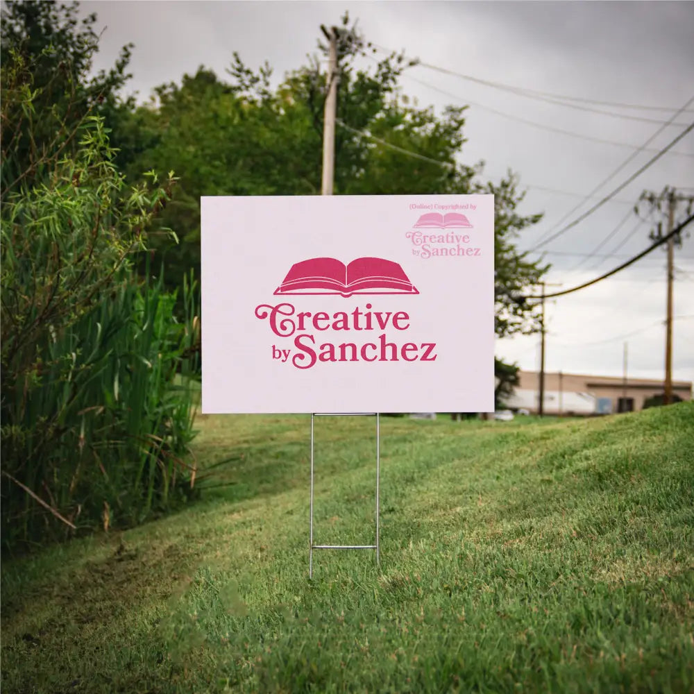 Custom Corrugated Plastic Yard Signs – Double Sided - Unglossed – 24’’ x 18’’ Size – 4mm - Custom