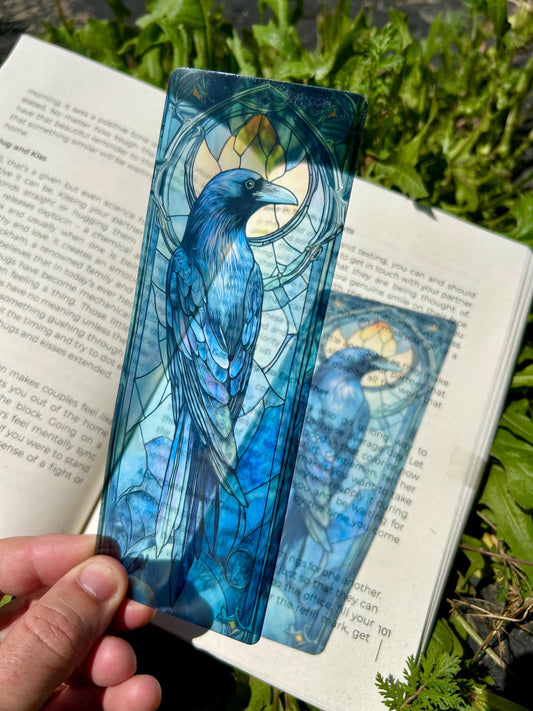 Wise Raven Bookmark – H. Potter Inspired, Raven House claw Art, Unique Gift for Potter heads & Book Lovers