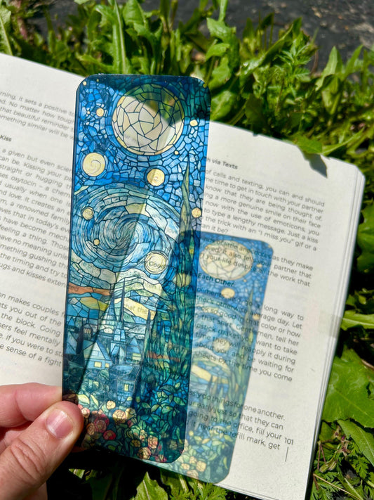 Vincent Van Gogh Starry Night Bookmark - Artistic Bookmark, Gift for Art Lovers, Classic Painting Book Accessory, Unique Gift Idea