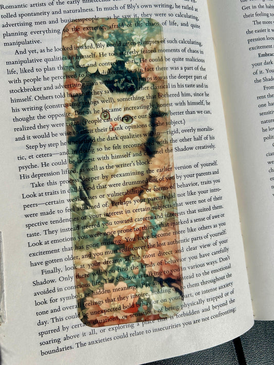 Ginger Burmilla Kitten Bookmark with Vintage Floral Garden – Fairytale-Inspired Art for Cat Lovers, Cozy Readers, and Whimsical Book Gifts