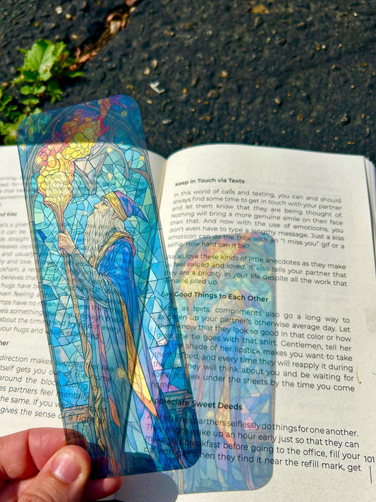 Magical Wizard Bookmark – Enchanting Wizard Art, Fantasy Themed Gift, Perfect for Book Lovers and Fantasy Enthusiasts