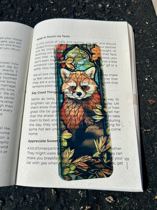 Red Panda Bookmark – Adorable Woodland Animal, Cute and Cozy Reading Accessory, Unique Gift for Red Panda Lovers