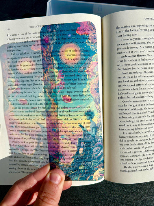 Cosmic Alien Bookmark Fantasy Galaxy Book Lover Gift Surreal Planetary Reading Art Sci-Fi Psychedelic Celestial Bookmark