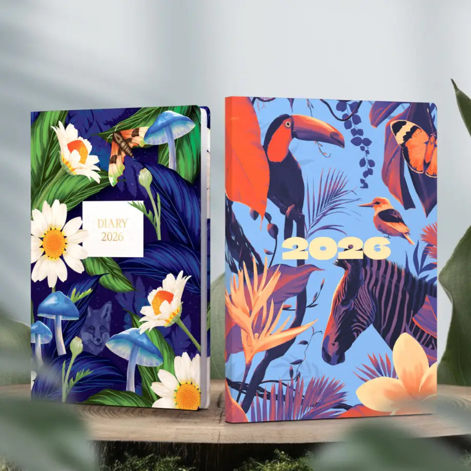Down the Garden Path - A5 Week-to-View Mid/Academic Year Diary Planner 2025-2026 - Fashion Diaries