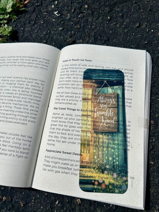 Always Stay Humble and Kind Bookmark – Cottagecore Boho Style, Rustic Book Accessory