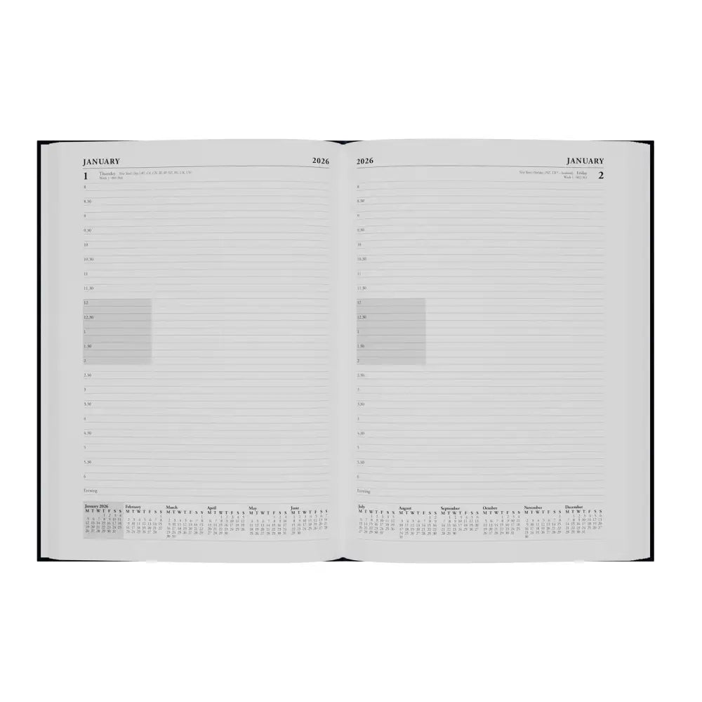 Essentials A4 Day to Page with Appointments Mid/Academic Year Diary Planner 2025 2026 Business Diaries